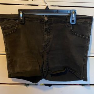 Forever 21 Plus Size Wax Jean Black Shorts